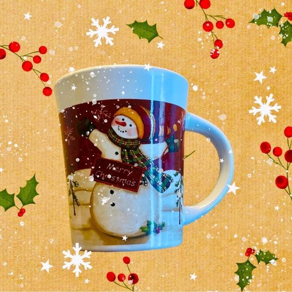 ROYAL NORFOLK Holiday Merry Christmas SNOW MAN Frosty14 OZ Coffee Mug Cup - Picture 10 of 10